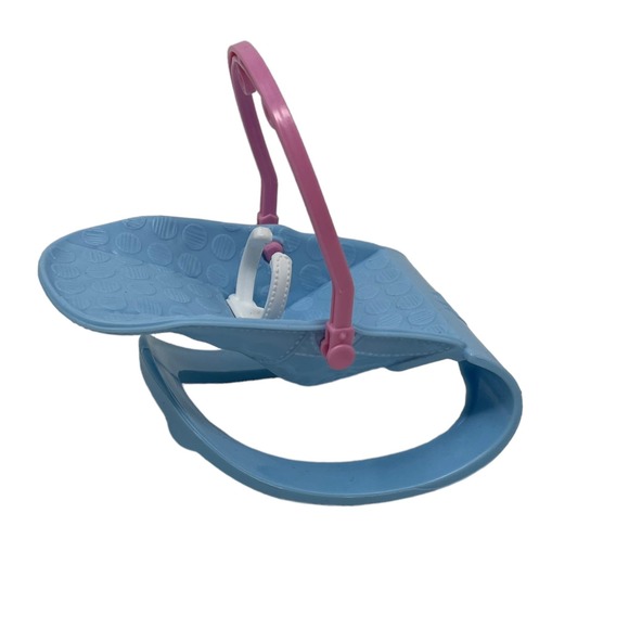 Fisher Price Loving Family Baby‎ Rocking Bouncing Chair Doll Size Dollhouse Blue - Picture 2 of 5